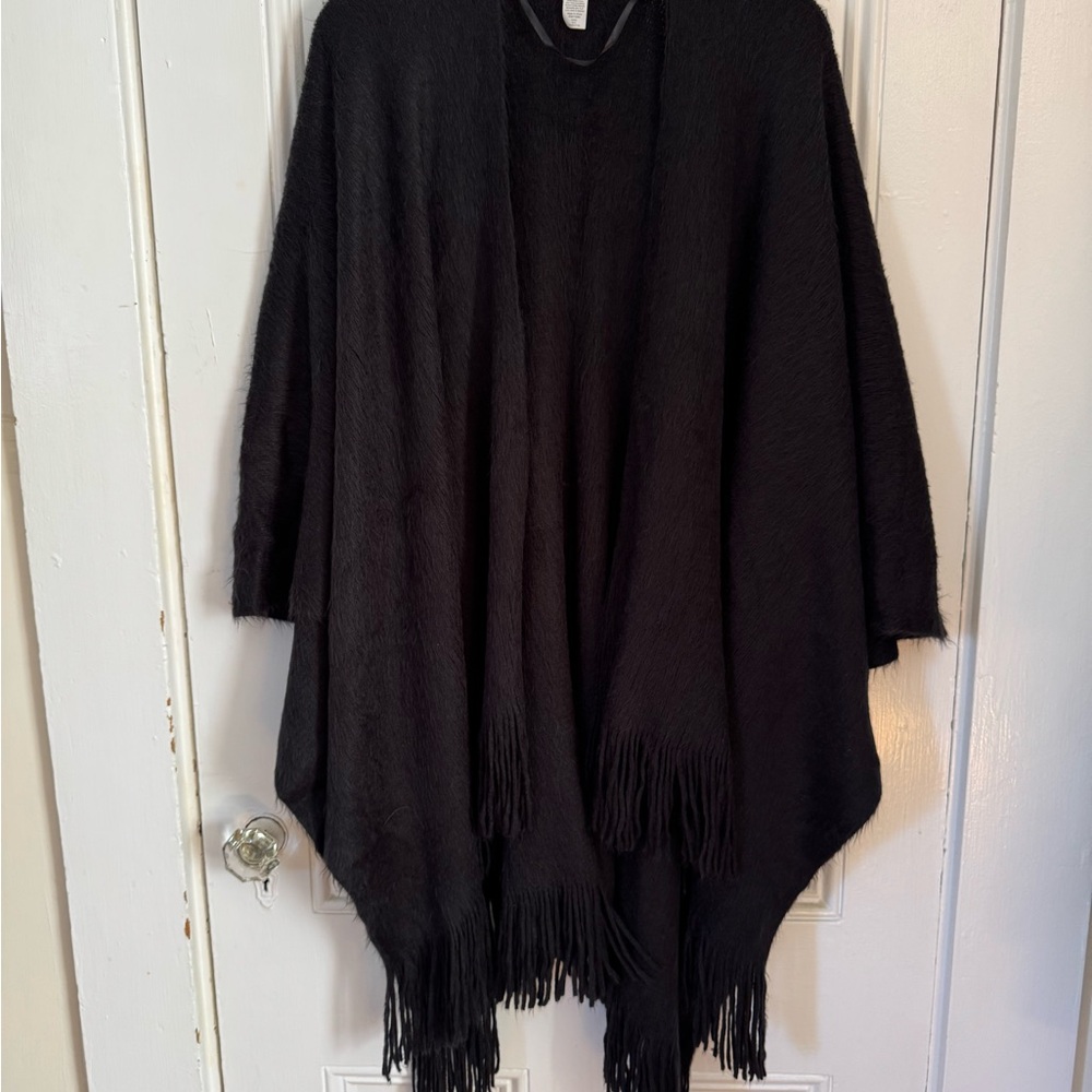 Elegant Black Fringe Sweater